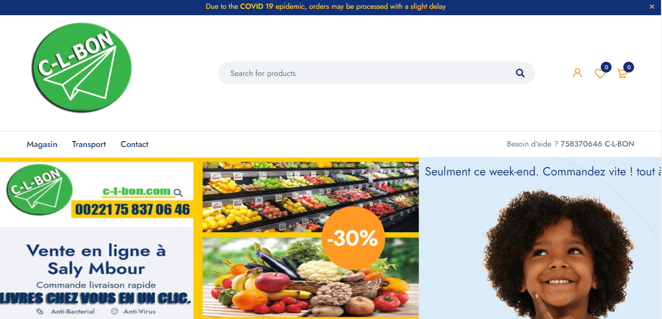 site de vente en ligne de fruit & légume c-l-bon