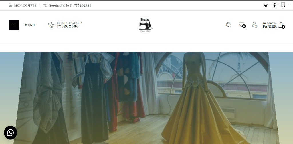 creation de site vitrine binozza-couture